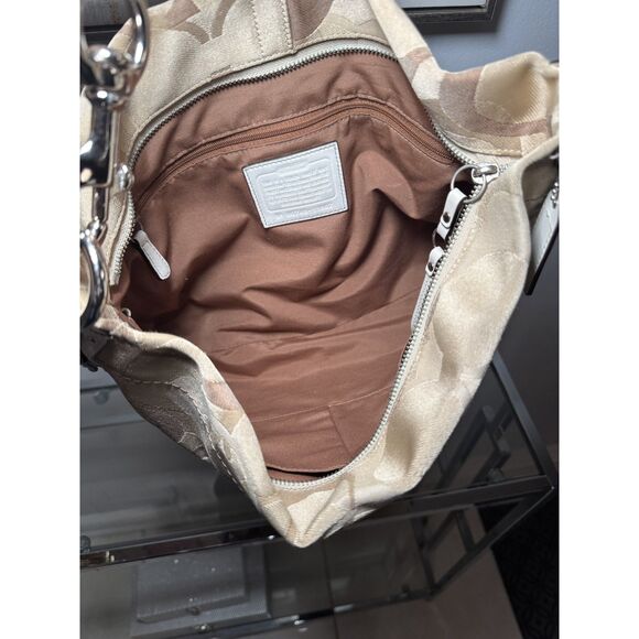 Vintage Coach Carly Optic Signature Shoulder Bag